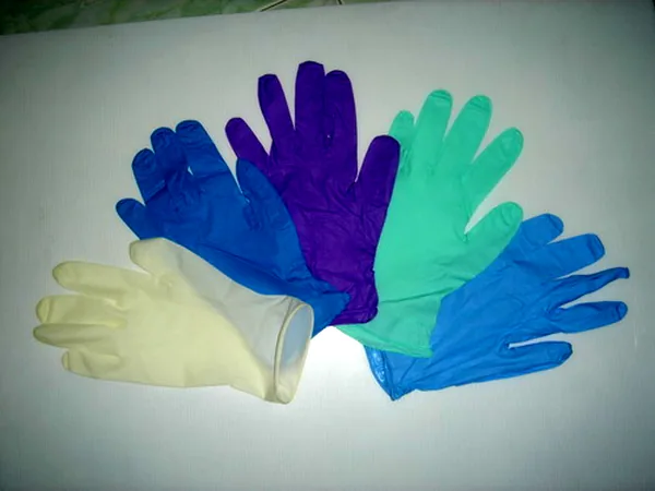 ถุงมือไนไตรหลายสี